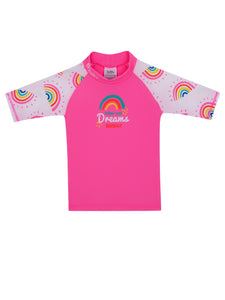 Rash Guard Swim Shirt - Girls