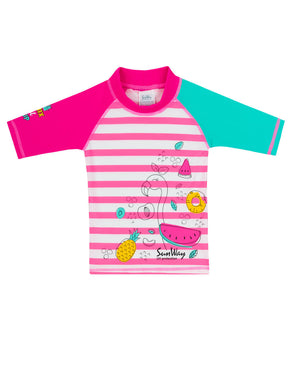 Rash Guard Swim Shirt - Girls