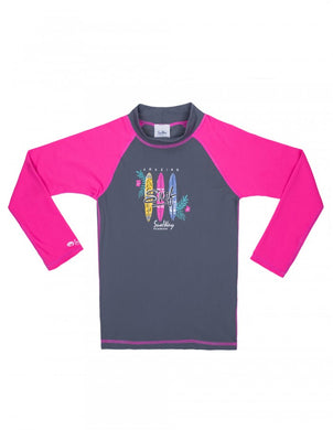 Rash Guard Swim Shirt long sleeves - Girls