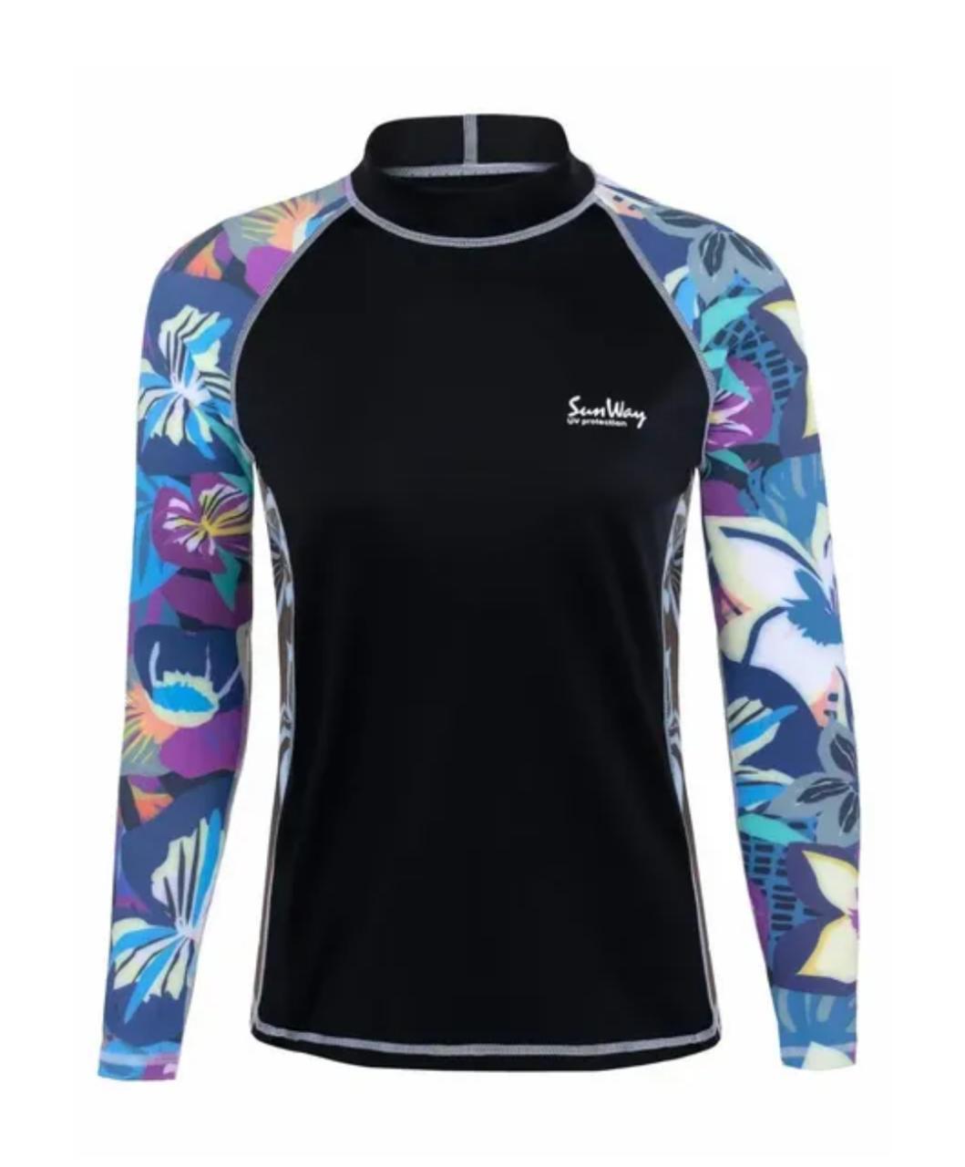 Rashguard UV Swim Shirt Long sleeves Women